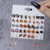 Alloy Ghost Pattern Jewelry Electroplated Earrings And Necklace