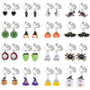 Alloy Ghost Pattern Jewelry Electroplated Earrings And Necklace