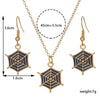 Alloy Ghost Pattern Jewelry Electroplated Earrings And Necklace