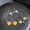 Alloy Ghost Pattern Jewelry Electroplated Earrings And Necklace