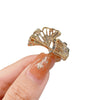 Alloy Ginkgo Leaf Brooch Electroplated Women's Natural Style Shirt Suit Accessory Pin