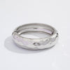 Alloy Glossy Leaf Spring Asymmetrical Pleated Wing Electroplated Geometric Personality Bracelet