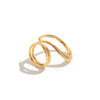 Alloy Glossy Leaf Spring Asymmetrical Pleated Wing Electroplated Geometric Personality Bracelet