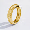 Alloy Glossy Leaf Spring Asymmetrical Pleated Wing Electroplated Geometric Personality Bracelet