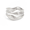 Alloy Glossy Open Finger Bracelet With Geometric Style And Electroplating Processing