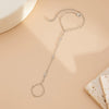 Alloy Glossy Open Finger Bracelet With Geometric Style And Electroplating Processing