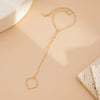 Alloy Glossy Open Finger Bracelet With Geometric Style And Electroplating Processing