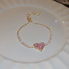 Alloy Gold Electroplated Butterfly Pearl Women's Bracelet With Animal Pattern
