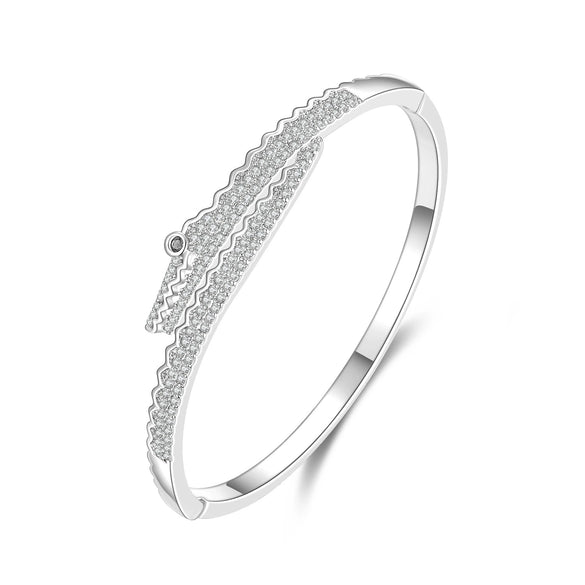 Alloy Gold Inlaid Natural Style Diamond Crocodile Bracelet Jewelry