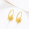 Alloy Goldplated Elegant Fashion Tassel Star And Heart Earrings For Women