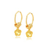 Alloy Goldplated Elegant Fashion Tassel Star And Heart Earrings For Women
