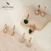 Alloy Goldplated Heart Earrings For Women With Geometric Style