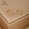 Alloy Goldplated Heart Earrings For Women With Geometric Style