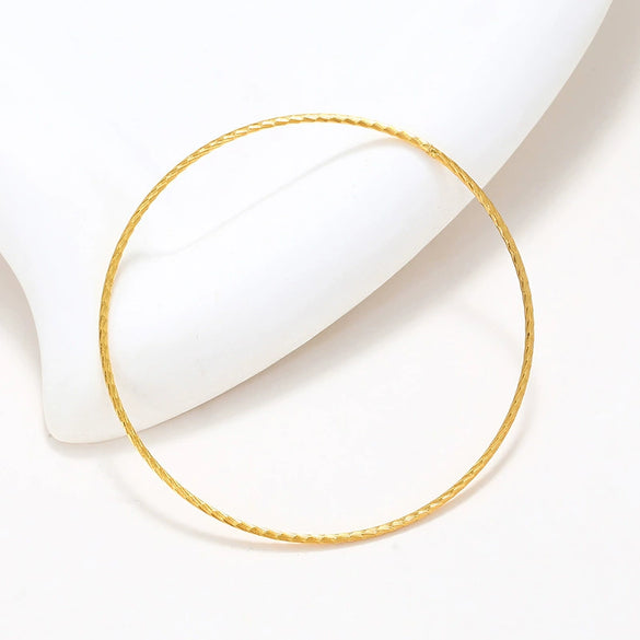 Alloy Goldplated Minimalist Geometric Women's Bracelet
