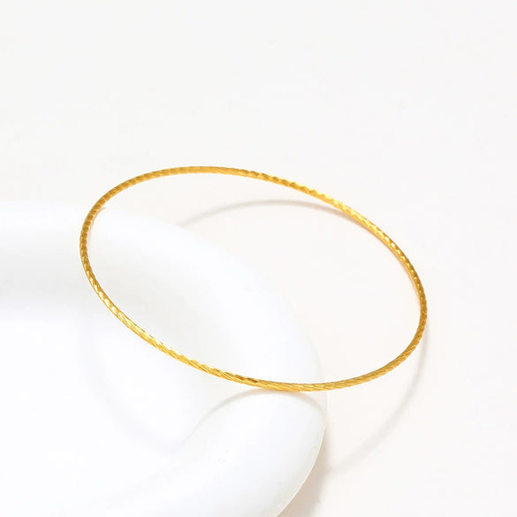 Alloy Goldplated Minimalist Geometric Women's Bracelet