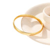 Alloy Goldplated Solid Glossy Simple Style Women's Bracelet