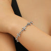 Alloy Gothic Cross Bracelet With Electroplating Crown And Roman Numerals Pattern Retro Dark Style Unisex