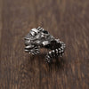 Alloy Gothic Lizard Animal Hiphop Open Ring