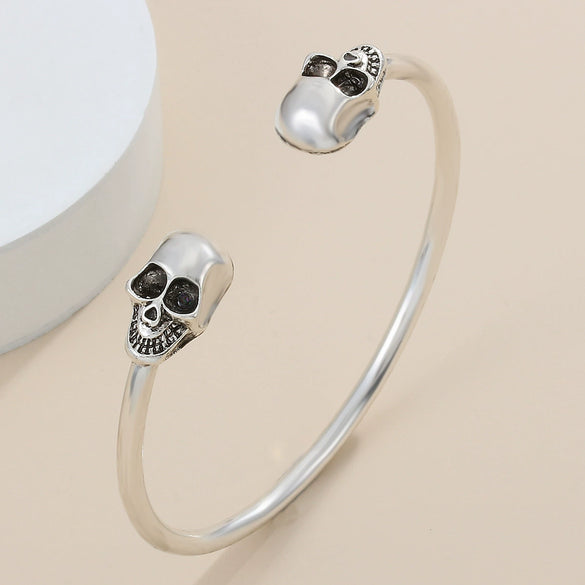 Alloy Gothic Skull Geometric Style Electroplated Unisex Bracelet
