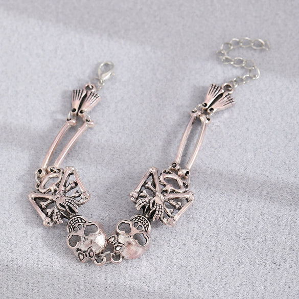 Alloy Gothic Skull Geometric Style Electroplated Unisex Bracelet