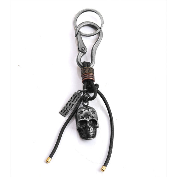 Alloy Gothic Skull Key Chain Pendant Electroplated Popular Exaggerated Personality Key Ornament