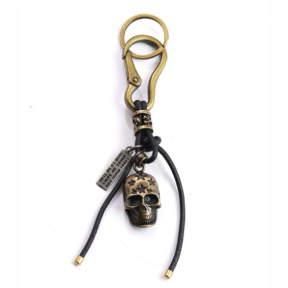 Alloy Gothic Skull Key Chain Pendant Electroplated Popular Exaggerated Personality Key Ornament