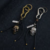 Alloy Gothic Skull Key Chain Pendant Electroplated Popular Exaggerated Personality Key Ornament