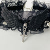 Alloy Gothic Style Rivet Wings Lolita Collar Necklace With Geometric Pattern