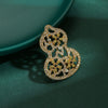 Alloy Gourd Brooch Electroplated Minimalist Style Women's