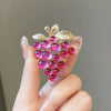 Alloy Grape Brooch For Women Electroplated Fruit Style Luxury Accessory