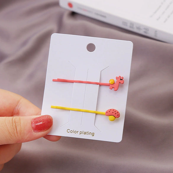 Alloy Hair Accessories With Fruit And Flower Design And Baking Paint Process