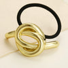 Alloy Hair Rope Hair Band Ponytail Hair Tie Headband Normcore Cold Style High Elasticity Electroplated