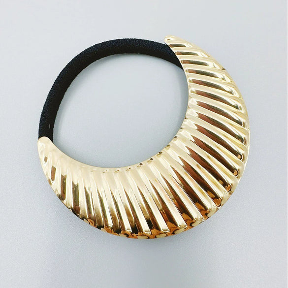 Alloy Hair Tie Electroplating Minimalist Hair Ring Ponytail Hair Band Hair Rope