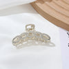Alloy Hairpin Elegant Diamond Pearl Cross Double Classic Inlay Design