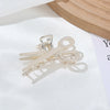 Alloy Hairpin Elegant Diamond Pearl Cross Double Classic Inlay Design
