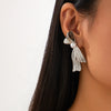 Alloy Half Bow Geometric French Retro Style Electroplated Women's Ear Jewelry