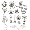 Alloy Halloween Jewelry Charms With Skull Skeleton Hand Pumpkin And More Electroplated Accessories