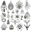 Alloy Halloween Jewelry Charms With Skull Skeleton Hand Pumpkin And More Electroplated Accessories