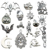 Alloy Halloween Jewelry Charms With Skull Skeleton Hand Pumpkin And More Electroplated Accessories