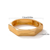 Alloy Hammer Surface Exaggerated Hip Hop Punk Wide Face Electroplated Bracelet
