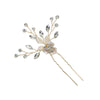 Alloy Hand Knitted Flower Leaf Bridal Hair Comb Pin Hair Accessories For Women