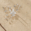 Alloy Hand Knitted Flower Leaf Bridal Hair Comb Pin Hair Accessories For Women
