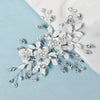 Alloy Hand Knitted Flower Leaf Bridal Hair Comb Pin Hair Accessories For Women
