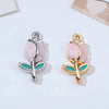 Alloy Hand Knitting Plants Flowers Pendant Jewelry Accessories