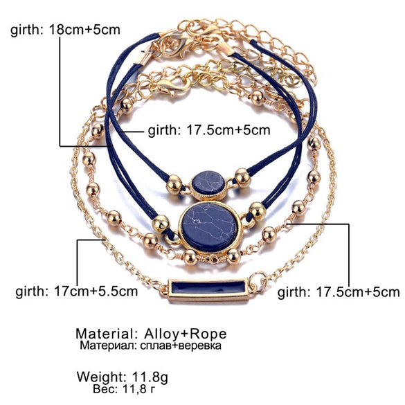Alloy Handmade Black Square Geometric Pattern Electroplated Bracelet For Women And Unisex