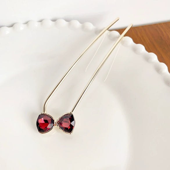 Alloy Handmade Bow Ushaped Hairpin