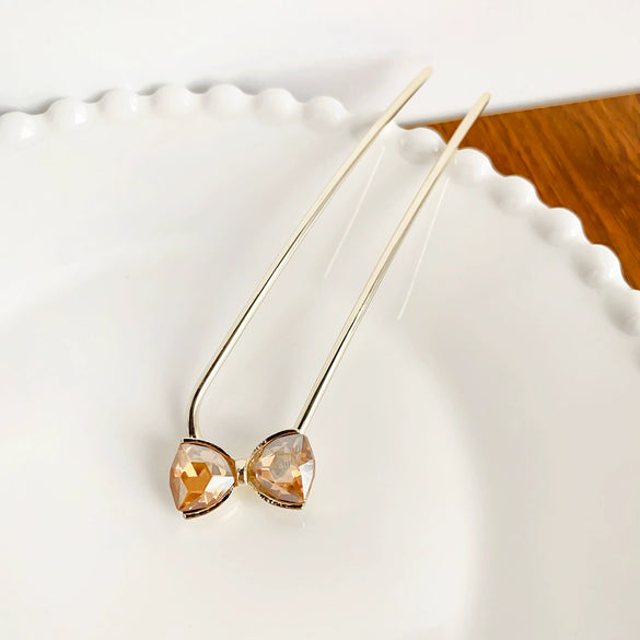 Alloy Handmade Bow Ushaped Hairpin