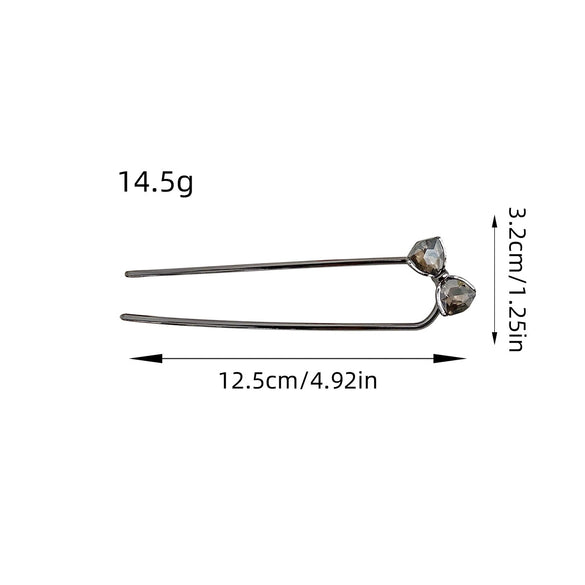 Alloy Handmade Bow Ushaped Hairpin