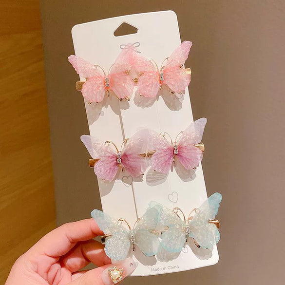 Alloy Handmade Butterfly Cartoon Animal Style Child Hairpin