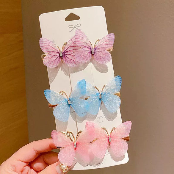 Alloy Handmade Butterfly Cartoon Animal Style Child Hairpin